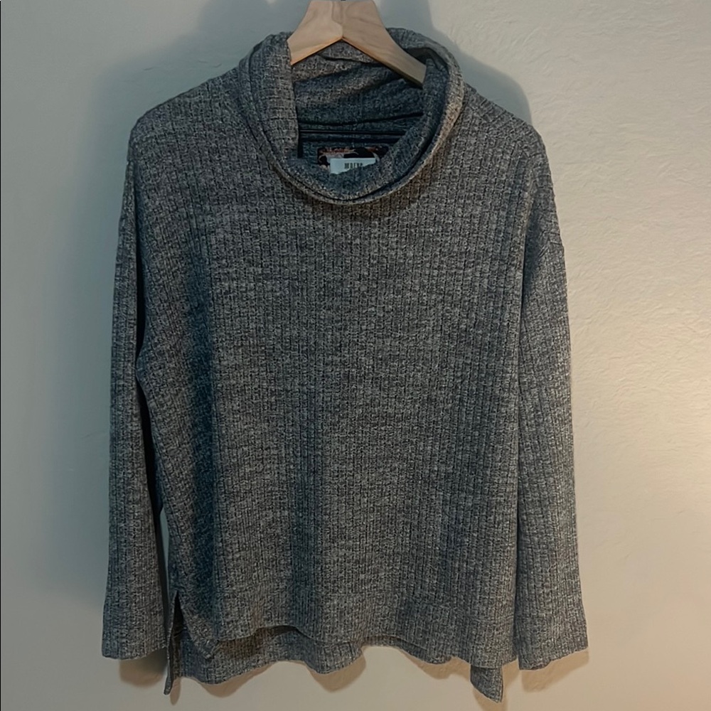 Anthropology Maeve Gray Cowl Neck Sweater Size Medium